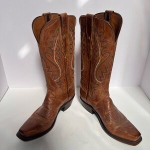 Lucchese Women’s Brown Heeled Western Boots Size 7